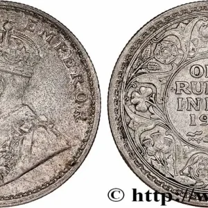 Satisfait Ou Remboursé INDES BRITANNIQUES 1 Roupie Georges V 1913 Bombay fwo_760128 Monde
