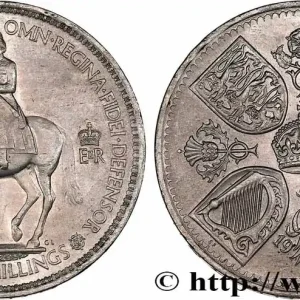 ROYAUME-UNI 5 Shillings Couronnement d’Elisabeth II 1953 fwo_760733 Monde Commande En Gros