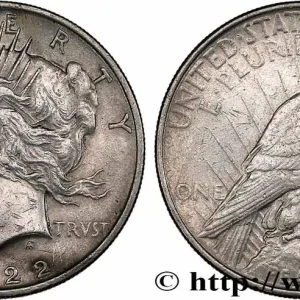 ÉTATS-UNIS D'AMÉRIQUE 1 Dollar Peace 1922 Philadelphie fwo_760932 Monde Artisanat