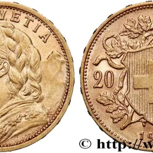 OR, PALLADIUM ET PLATINE INVESTISSEMENT 20 Francs "Vreneli" 1905 Berne fwo_763753 Monde Acheter En Ligne