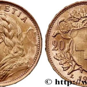 Soldes OR, PALLADIUM ET PLATINE INVESTISSEMENT 20 Francs "Vreneli" 1935 Berne fwo_763772 Monde