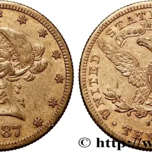 Offre Du Jour OR, PALLADIUM ET PLATINE INVESTISSEMENT 10 Dollars or "Liberty" 1887 San Francisco fwo_763798 Monde