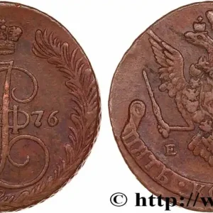 RUSSIE 5 Kopecks Catherine II 1776 Ekaterinbourg fwo_764204 Monde Artisanat