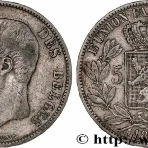 Affaire À Saisir BELGIQUE 5 Francs Léopold II 1872 fwo_764208 Monde