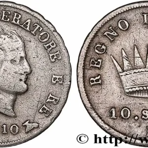 ITALIE - ROYAUME D'ITALIE - NAPOLÉON Ier 10 Soldi 1810 Milan fwo_764219 Monde Pas Cher