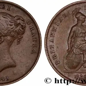 En Vogue ROYAUME-UNI 1 Penny Victoria “tête jeune” 1848 fwo_764220 Monde