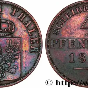 ALLEMAGNE - PRUSSE 4 Pfenninge 1867 Berlin fwo_764230 Monde Authentique