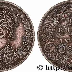 INDES BRITANNIQUES 1/4 Rupee (Roupie) Victoria 1889 Bombay fwo_764238 Monde Prix Bas