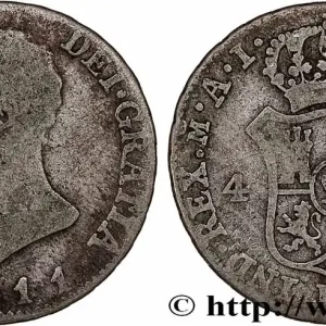 ESPAGNE - ROYAUME D'ESPAGNE - JOSEPH NAPOLÉON 4 Reales 1811 Madrid fwo_764325 Monde Commander Maintenant