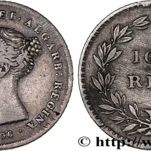 PORTUGAL - ROYAUME DE PORTUGAL - MARIE II 100 Réis 1838 fwo_734276 Monde Populaire