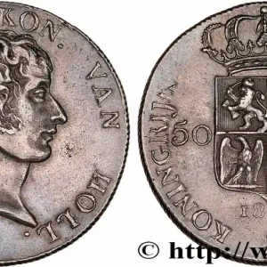 Top Qualité HOLLANDE - ROYAUME DE HOLLANDE - LOUIS NAPOLÉON 50 Stuivers 1808 Utrecht fwo_752959 Monde