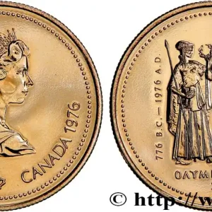 CANADA 100 Dollars, Jeux Olympiques de Montréal 1976 fwo_755598 Monde Quantité Limitée