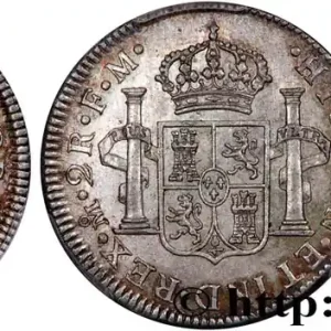 Nouvelle Collection MEXIQUE - CHARLES III 2 Reales 1775 Mexico fwo_762725 Monde