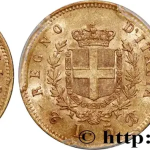 Livraison Express ITALIE - ROYAUME D'ITALIE - VICTOR-EMMANUEL II 5 Lire 1863 Turin fwo_762728 Monde