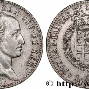 Livraison Express ITALIE - ROYAUME DE SARDAIGNE - VICTOR-EMMANUEL Ier 5 Lire 1817 Turin fwo_762765 Monde