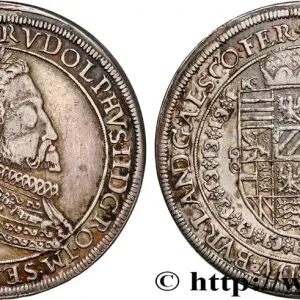 AUTRICHE- RODOLPHE II DE HABSBOURG Thaler 1603 Ensisheim fwo_765227 Monde Réduction