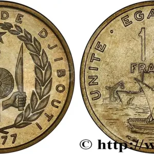 DJIBOUTI Essai de 10 Francs voilier traditionnel et paquebot 1977 Paris fwo_765666 Monde Meilleure Qualité