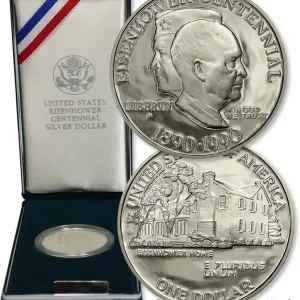 Commande En Gros ÉTATS-UNIS D'AMÉRIQUE 1 Dollar Proof centenaire de la naissance du général Eisenhower 1990 Philadelphie - P fwo_434681 Monde