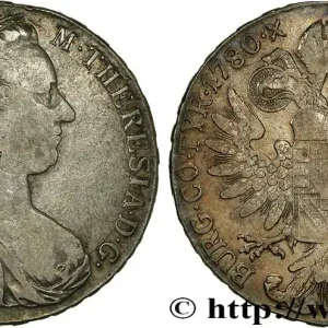 AUTRICHE 1 Thaler (REFRAPPE) Marie-Thérèse 1780 Vienne fwo_679935 Monde Offre Limitée