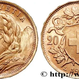 Soldes OR, PALLADIUM ET PLATINE INVESTISSEMENT 20 Francs "Vreneli" 1935 Berne fwo_735650 Monde