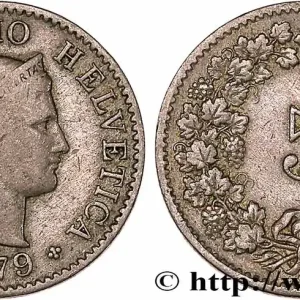 SUISSE 5 Centimes (Rappen) 1879 Berne fwo_758146 Monde Livraison Express