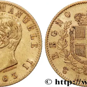 OR, PALLADIUM ET PLATINE INVESTISSEMENT 20 Lire Victor Emmanuel II 1863 Turin fwo_763747 Monde Meilleur Prix