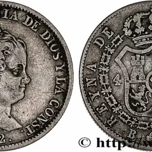 Gros Lot ESPAGNE 4 Reales Isabelle II 1842 Barcelone fwo_764324 Monde