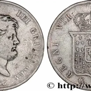 Achat Immédiat ITALIE - ROYAUME DES DEUX-SICILES 120 Grana Ferdinand II 1856 Naples fwo_764375 Monde