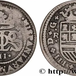 Prix Cassé ESPAGNE 2 Reales Charles III 1708 Barcelone fwo_764423 Monde