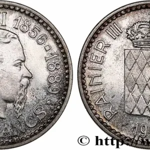 Bon Marché MONACO Essai de 10 Francs flan bruni Charles III 1966 Paris fwo_764438 Monde