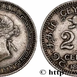 Livraison Gratuite CEYLAN 25 Cents Victoria 1895 fwo_764440 Monde