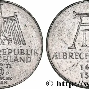 Meilleur Prix ALLEMAGNE 5 Mark Albrecht Dürer 1971 Munich fwo_764452 Monde