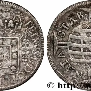 BRÉSIL - PIERRE II DU PORTUGAL 640 Reis 1696 Bahia fwo_736138 Monde Meilleur Choix