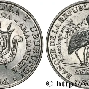 Livraison Mondiale BURUNDI 5 Francs Bec-en-sabot du Nil 2014 fwo_492665 Monde