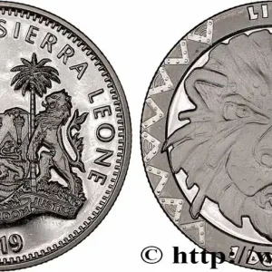 SIERRA LEONE 1 Dollar Proof Lion 2019 fwo_633673 Monde Marque