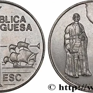 PORTUGAL 200 Escudos João Rodrigues Cabrilho, carte de l’Amérique du Nord 1992 Lisbonne fwo_690219 Monde Retour Gratuit