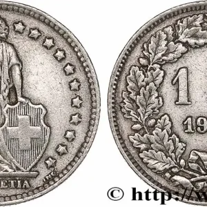 SUISSE 1 Franc Helvetia 1943 Berne - B fwo_747580 Monde Vente Flash