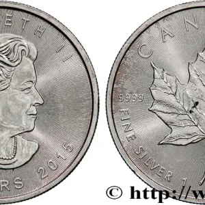 Réduction CANADA 5 Dollars (1 once) - Mapple Leaf (Feuille d’érable) 2015 MRC Winnipeg fwo_761633 Monde