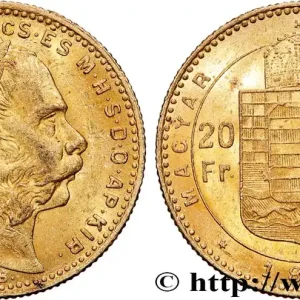Paiement Sécurisé OR, PALLADIUM ET PLATINE INVESTISSEMENT 20 Francs or ou 8 Forint François-Joseph Ier 1887 Kremnitz fwo_763743 Monde