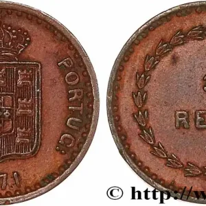 INDE PORTUGAISE 3 Reis Louis Ier (Luis) 1871 fwo_764608 Monde Expédition Rapide