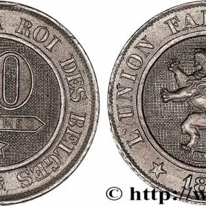 BELGIQUE 10 Centimes Léopold Ier 1863 fwo_764618 Monde Petit Prix