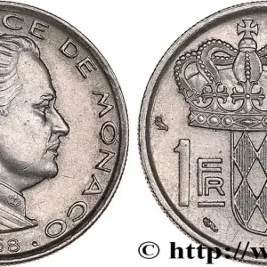 Nouvelle Collection MONACO 1 Franc Rainier III 1968 Paris fwo_764676 Monde