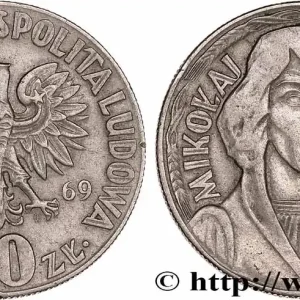 Livraison Gratuite POLOGNE 10 Zlotych Nicolas Copernic 1969 Varsovie fwo_764677 Monde