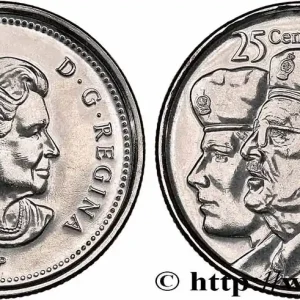 CANADA 25 Cents Année des Vétérans 2005 fwo_764680 Monde Prix Bas
