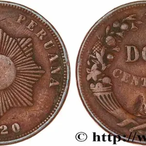 PÉROU 2 Centavos Soleil 1920 fwo_764682 Monde Must-Have