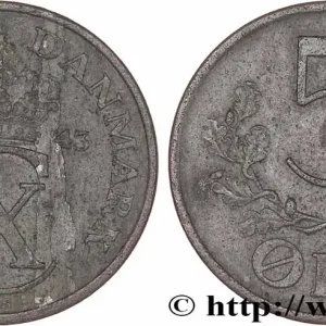 DANEMARK 5 Ore Christian X 1905 Copenhague fwo_764754 Monde Premium