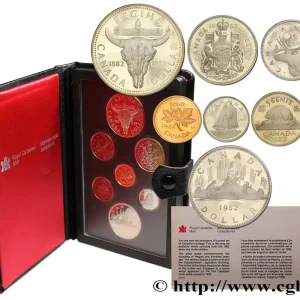Bon Plan CANADA Série Proof 7 monnaies 1982 fwo_358614 Monde
