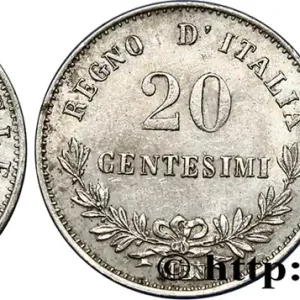 ITALIE - ROYAUME D'ITALIE - VICTOR-EMMANUEL II 20 Centesimi 1863 Milan fwo_387515 Monde Produit De Marque