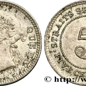 MALAISIE - ÉTABLISSEMENTS DES DÉTROITS 5 Cents Victoria 1898 fwo_436659 Monde Expédition Rapide
