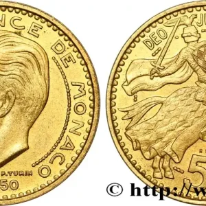 MONACO - PRINCIPAUTÉ DE MONACO - RAINIER III Essai de 50 Francs 1950 Paris fwo_476749 Monde Garantie Incluse